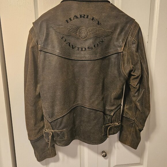 Rare Harley Davidson billing motor cycle leather jacket - Picture 2 of 3